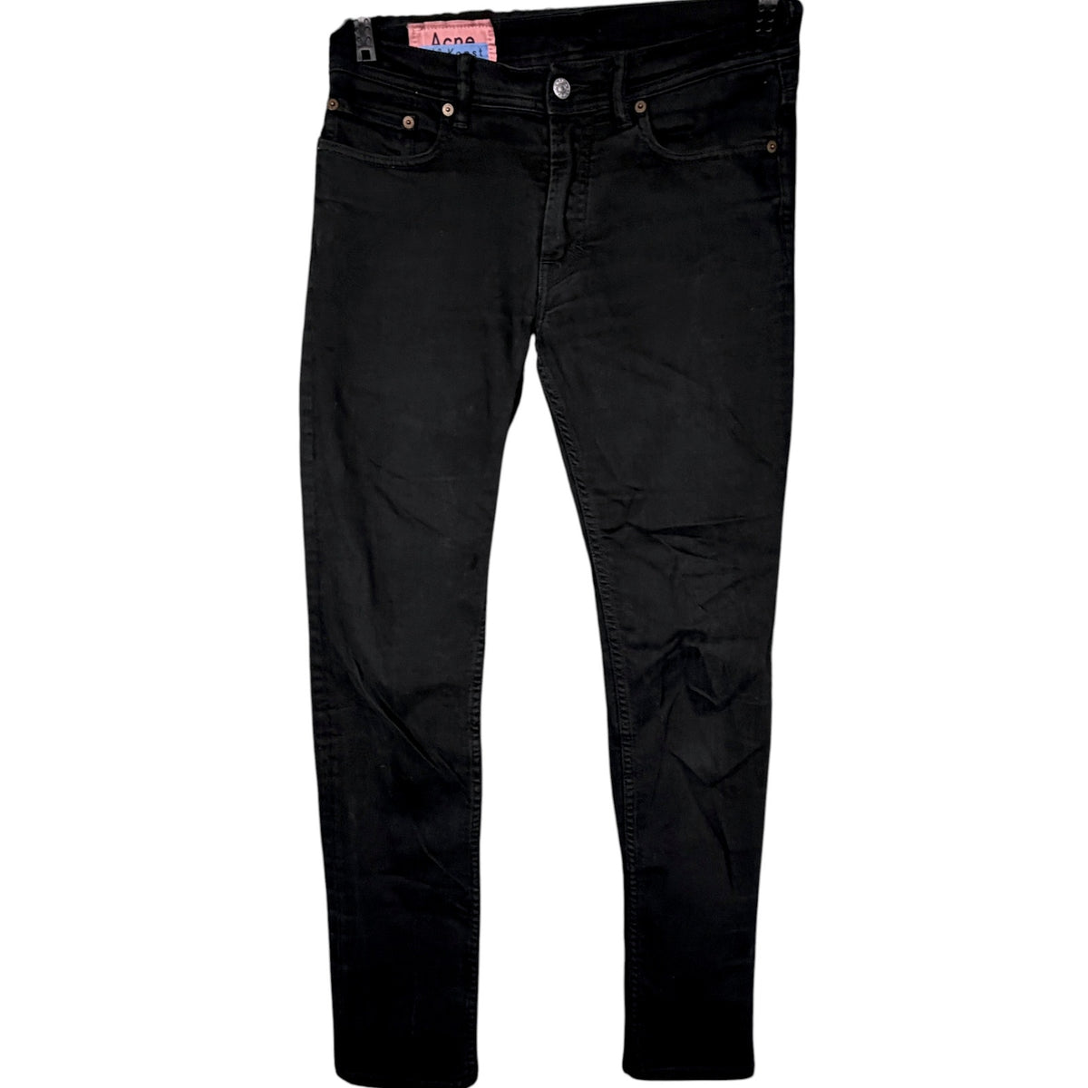 Acne Studios Bla Konst Men Jeans 31x30 Fits (30x30) North Stay Black Tapered Leg
