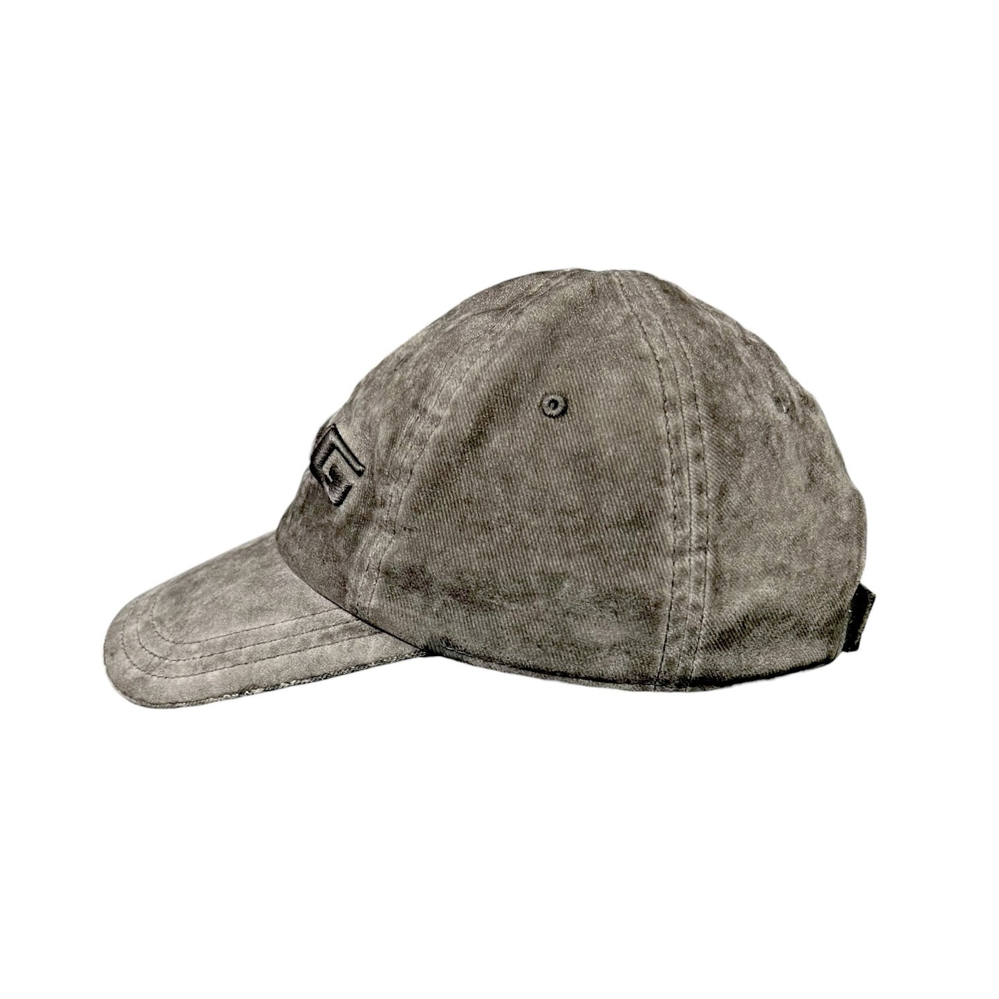 Men's Alexander Wang Gray on Gray Distressed Strapback Hat - Size 4