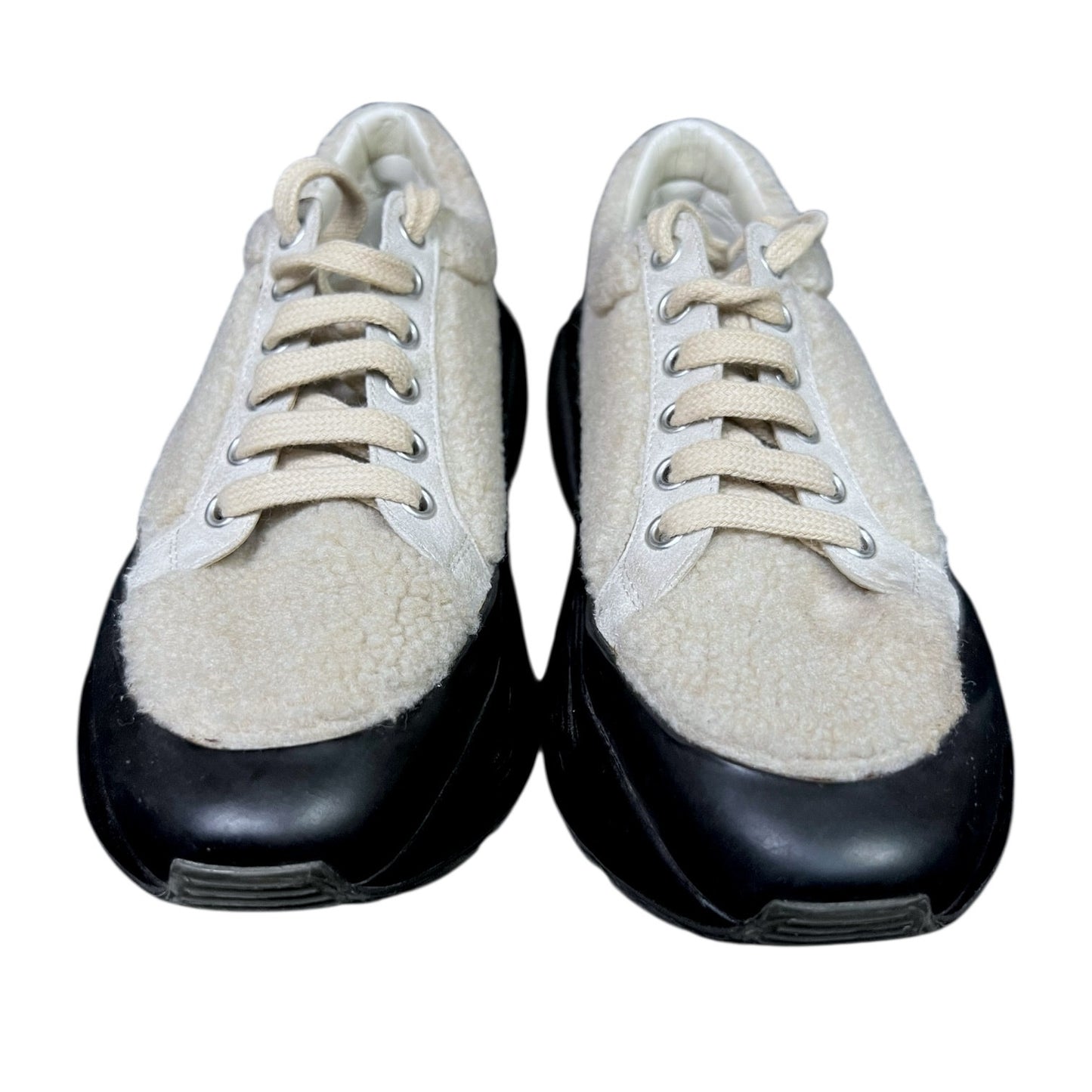 Stella McCartney Eclypse Faux Fur Shearling Sneakers Trainers - $685 Retail
