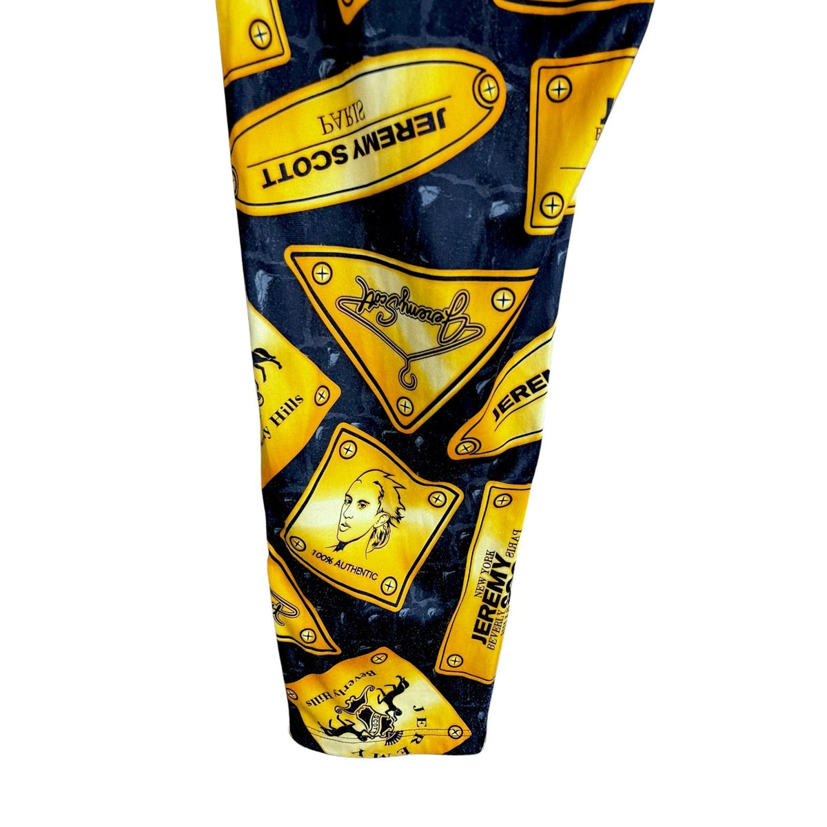 Jeremy Scott x Adidas Gold Plaque Kingsman Track Pants Men's Large $250 Retail