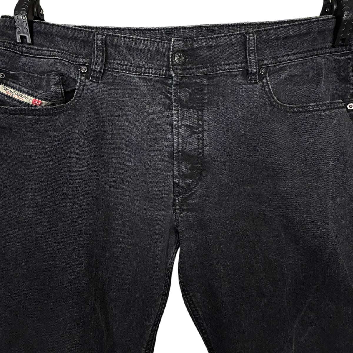 Diesel Industries Sleenker Men's 38x32 Faded Black Slim Skinny Jeans Distressed