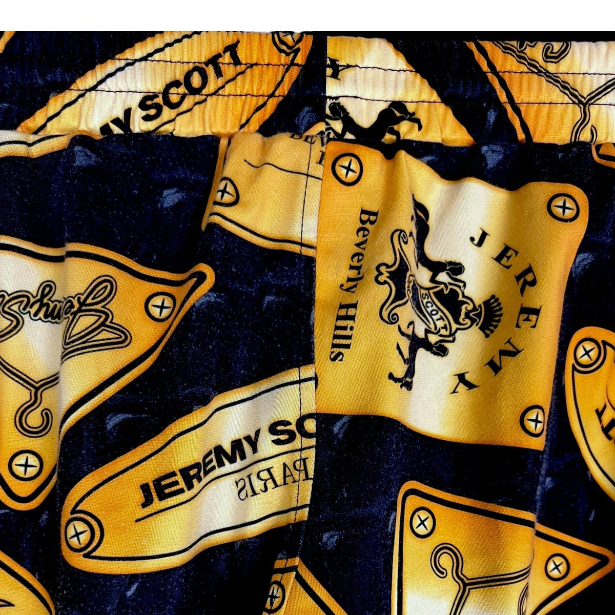 Jeremy Scott x Adidas Gold Plaque Kingsman Track Pants Men's Large $250 Retail