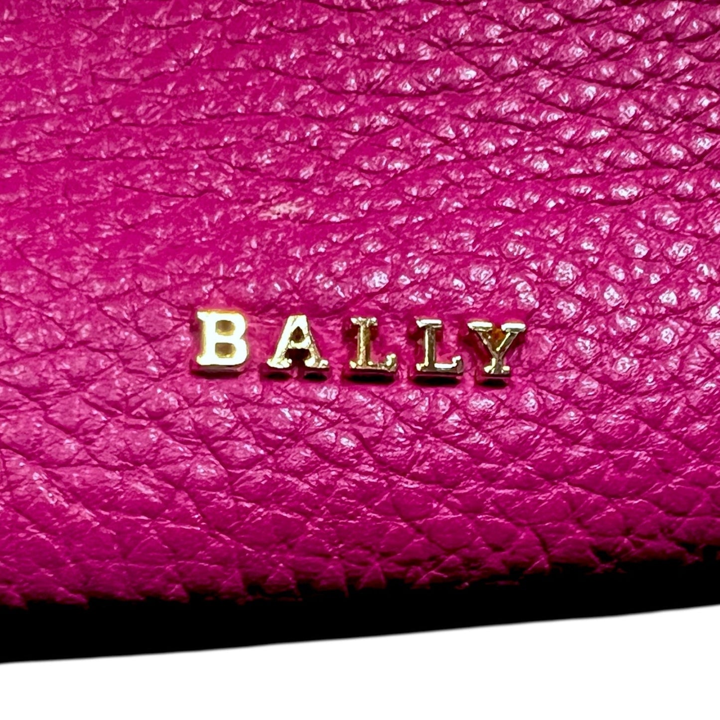 Bally Mini Top Handle Pink Pebbled Drawstring Bucket Bag $795 Retail Luxury