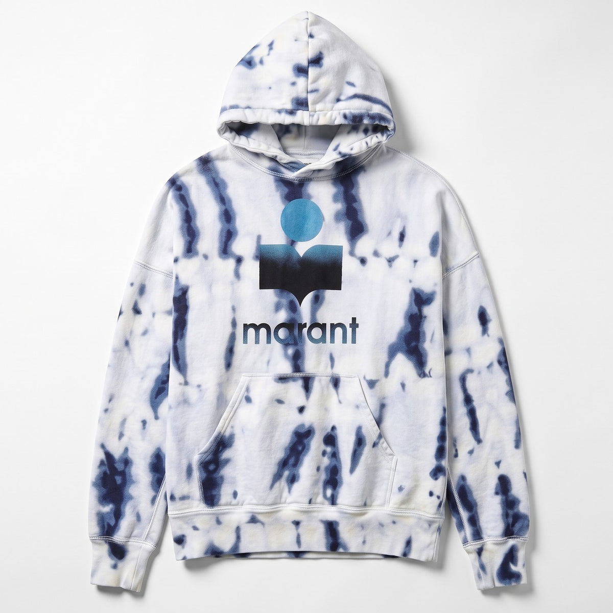 Isabel Marant Etoile Mansel Tie-Dye Logo Hoodie Sweatshirt Mens XS Luxury Street