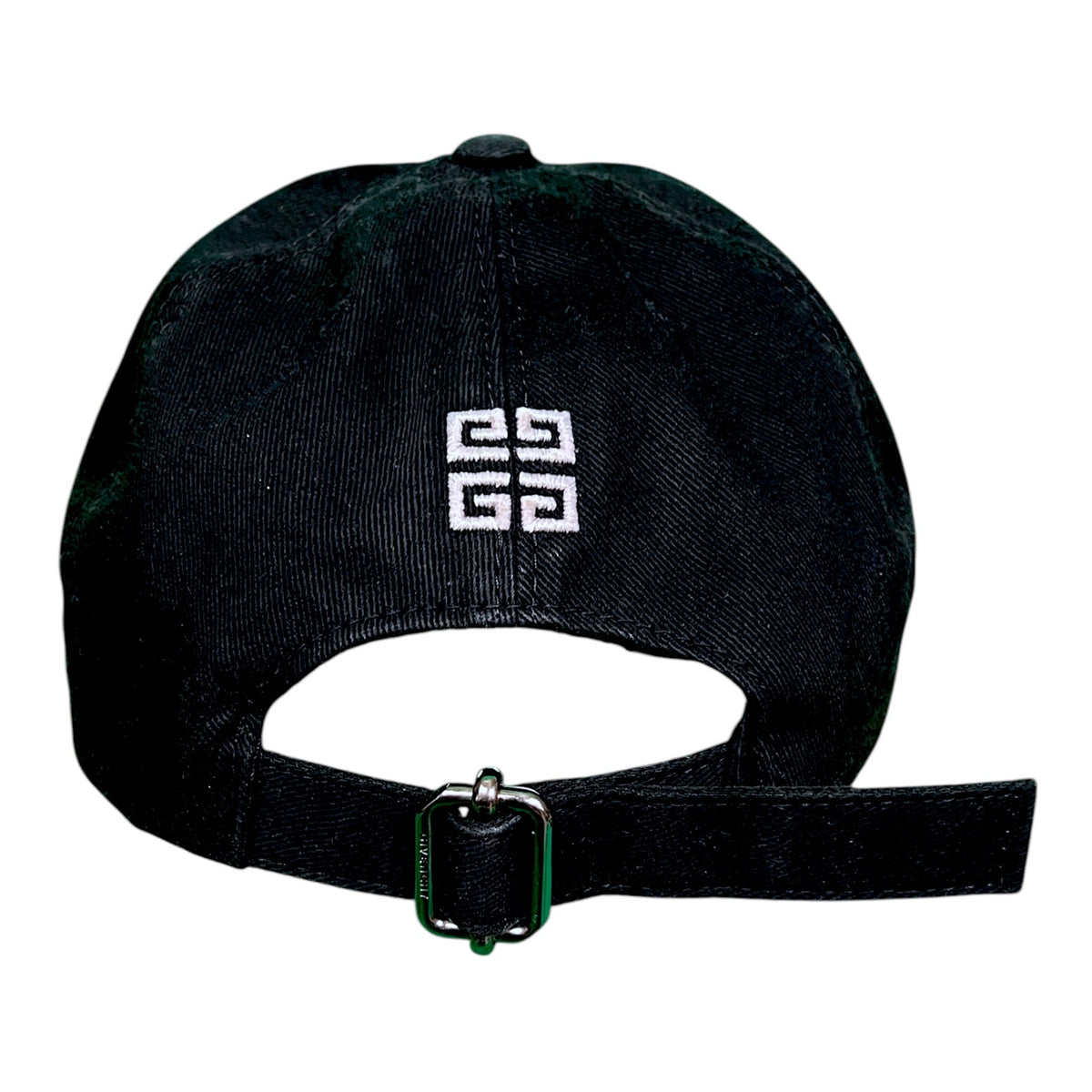 Givenchy Black Stitched Logo Strapback Hat Cap Luxury Casual Classic Preppy