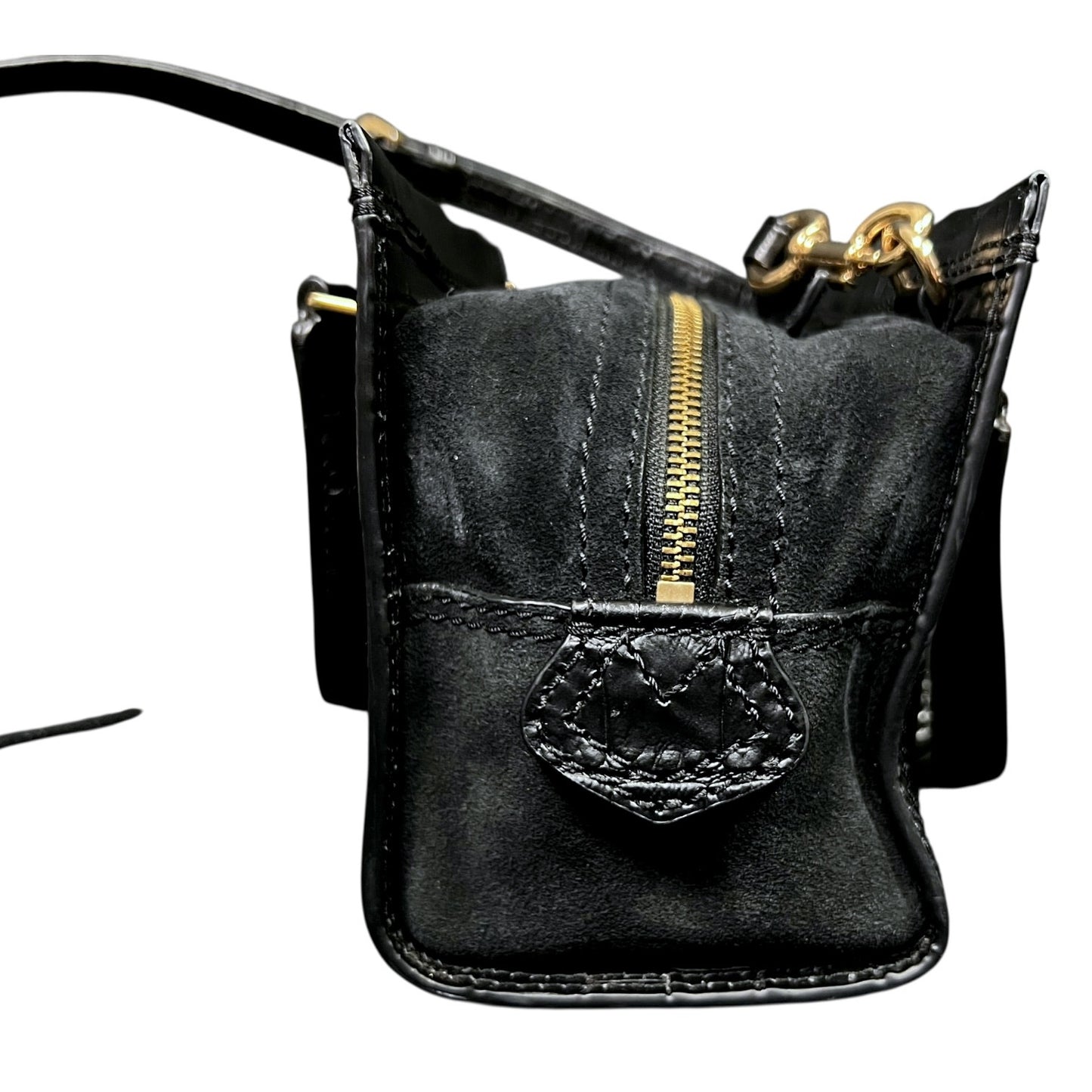 Marc Jacobs Mini Cruiser Crocodile-Embossed Leather Satchel Purse - $495 Retail