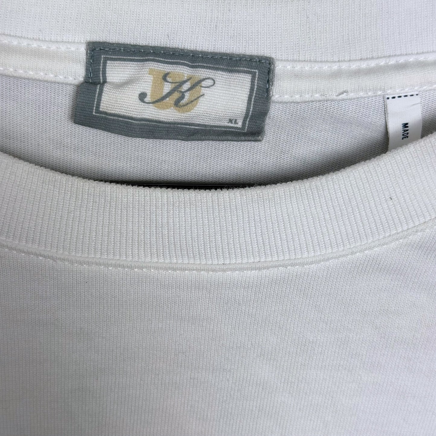 Kith x Wilson No Faults Men's XL White T-Shirt Streetwear Casual Collab Tennis