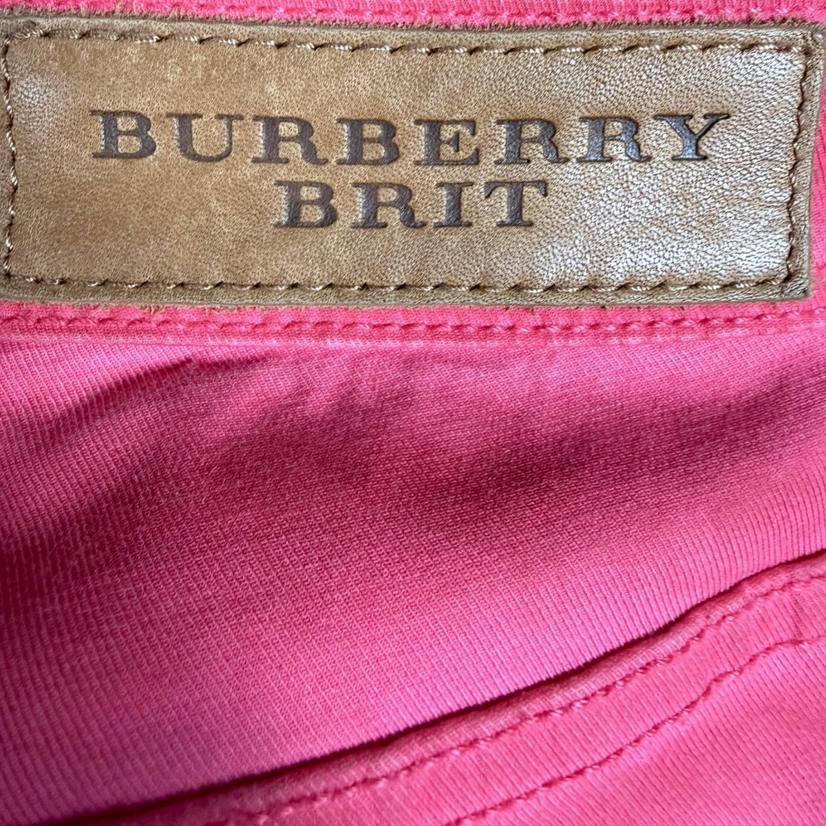 Burberry Brit Women's Westbourne Skinny Crop Pink Jeans 29x25 $425 Retail Luxury