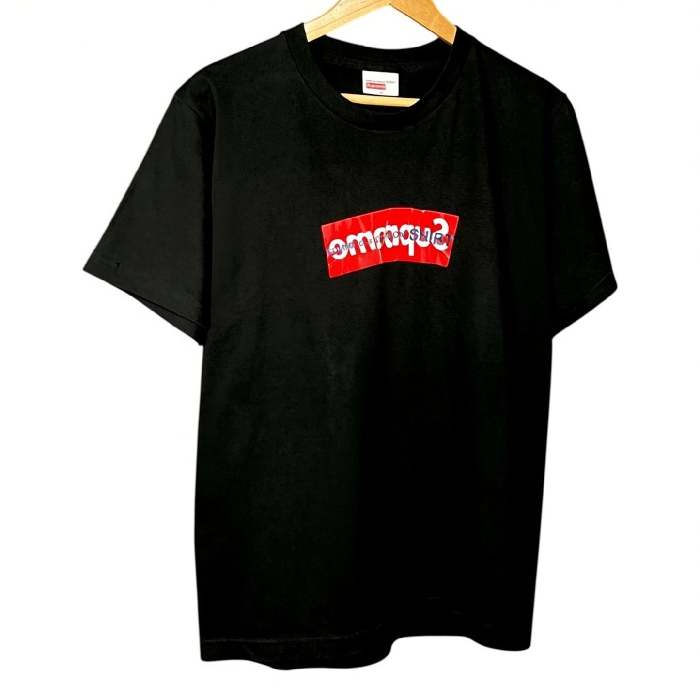 Supreme x Comme des Garcons Men's Medium CDG Black Red Box Logo T-Shirt SS17