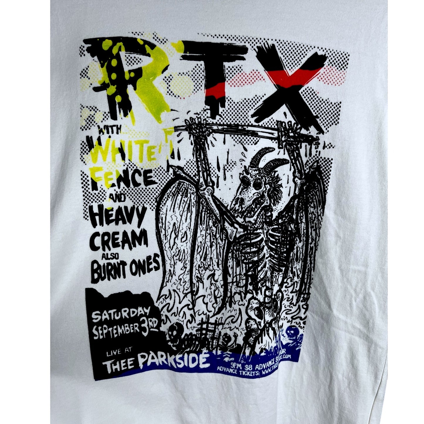 Hysteric Glamour RTX Royal Trux Japan Men's Small White T-Shirt Streetwear