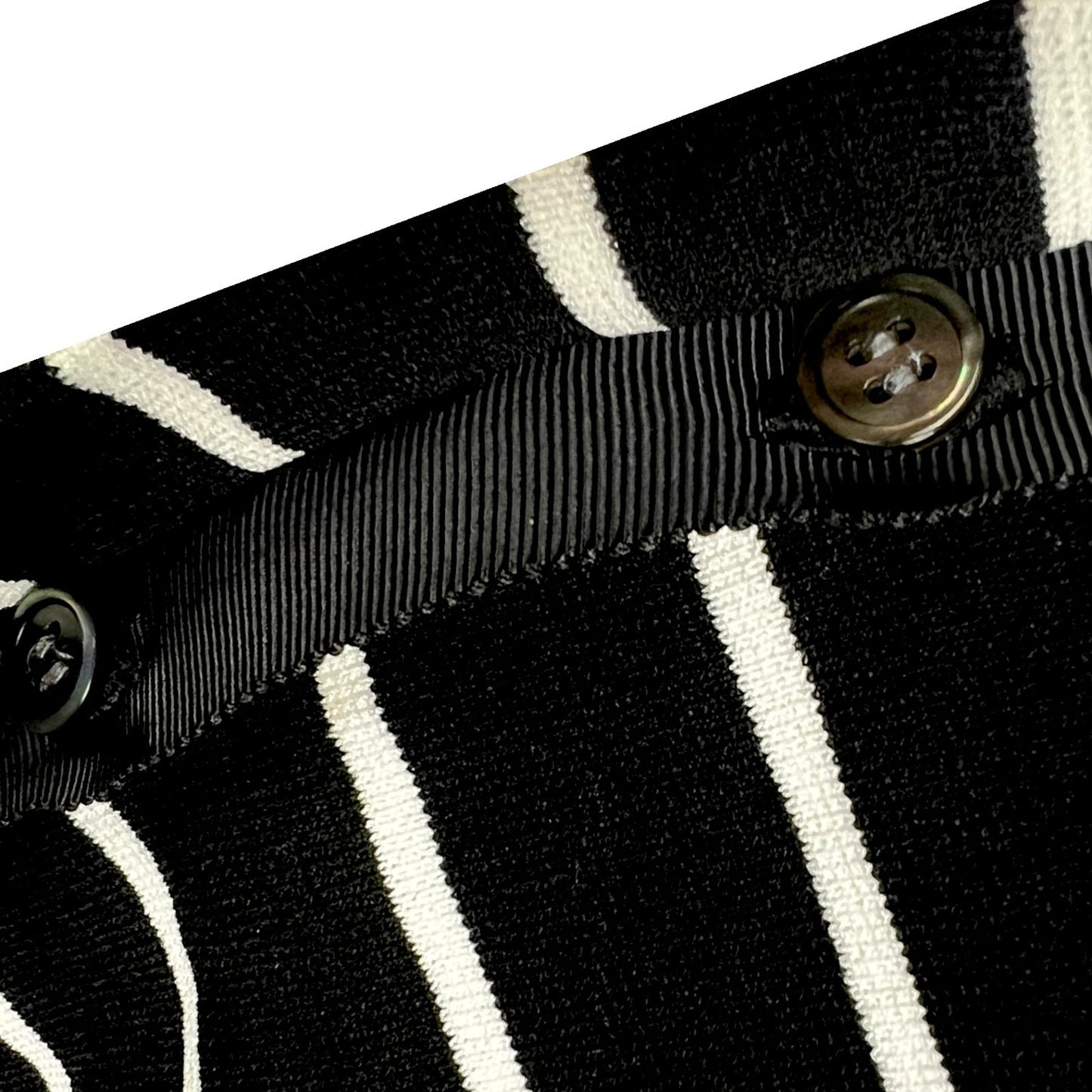 Theory Luxe Black White Striped Cardigan Women's 8 Japan Import $300 Retail