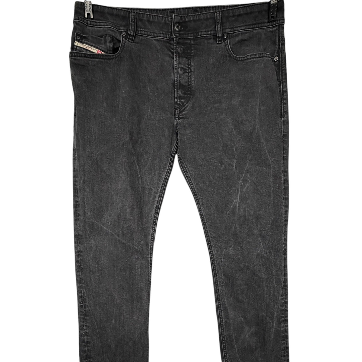 Diesel Industries Sleenker Men's 38x32 Faded Black Slim Skinny Jeans Distressed