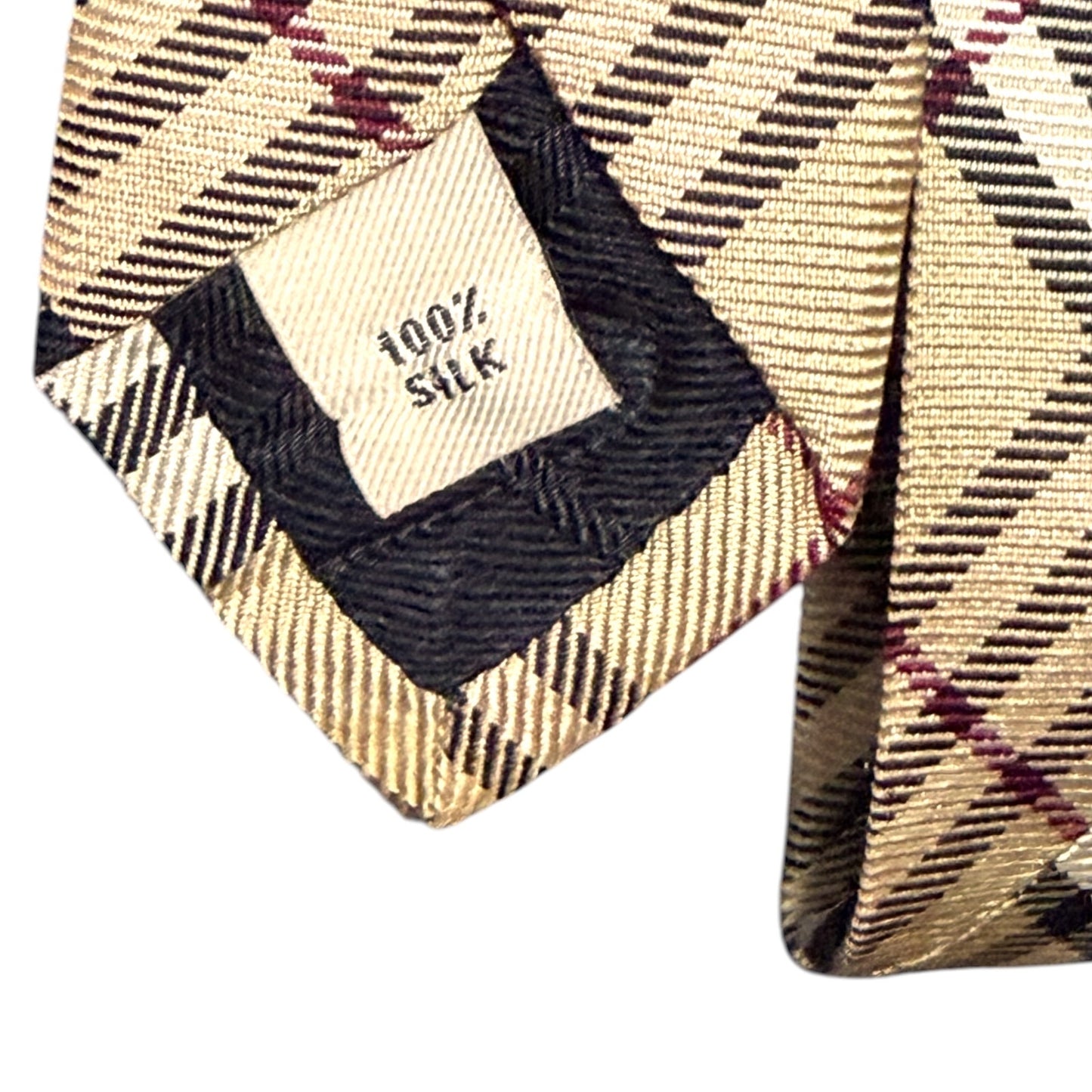 Burberry London 100% Silk Men's Necktie Nova Check Preppy Luxury Classic