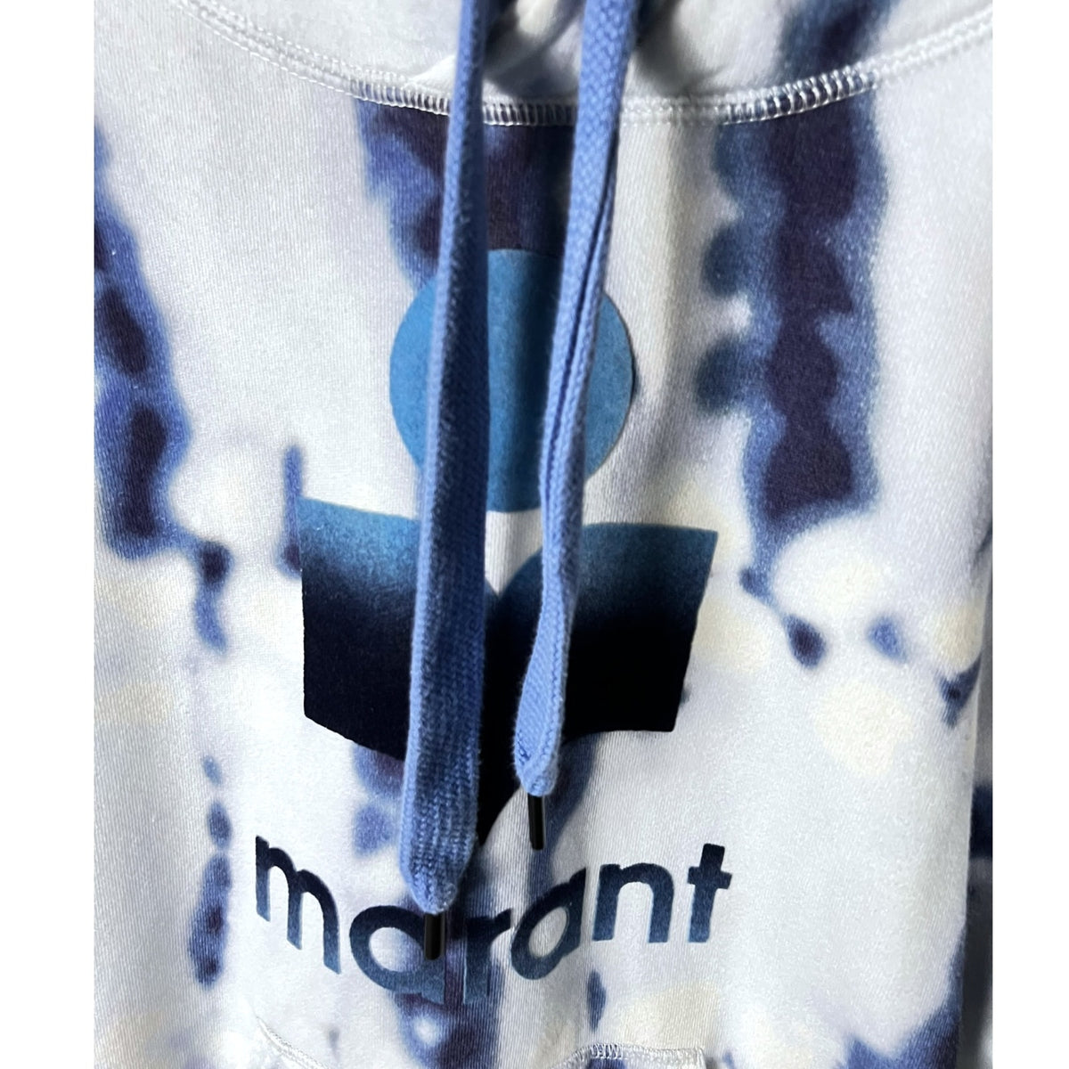 Isabel Marant Etoile Mansel Tie-Dye Logo Hoodie Sweatshirt Mens XS Luxury Street