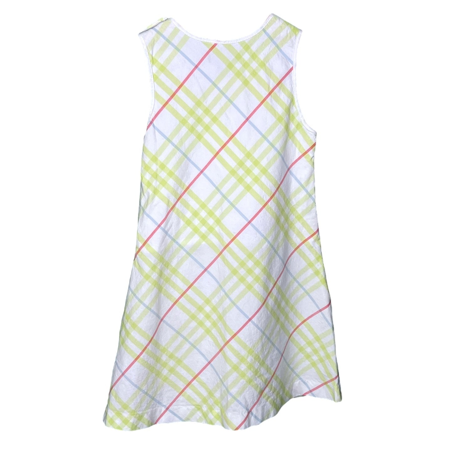 Burberry Kids Classic Yellow White + Red Plaid Tartan Dress - $340 Retail