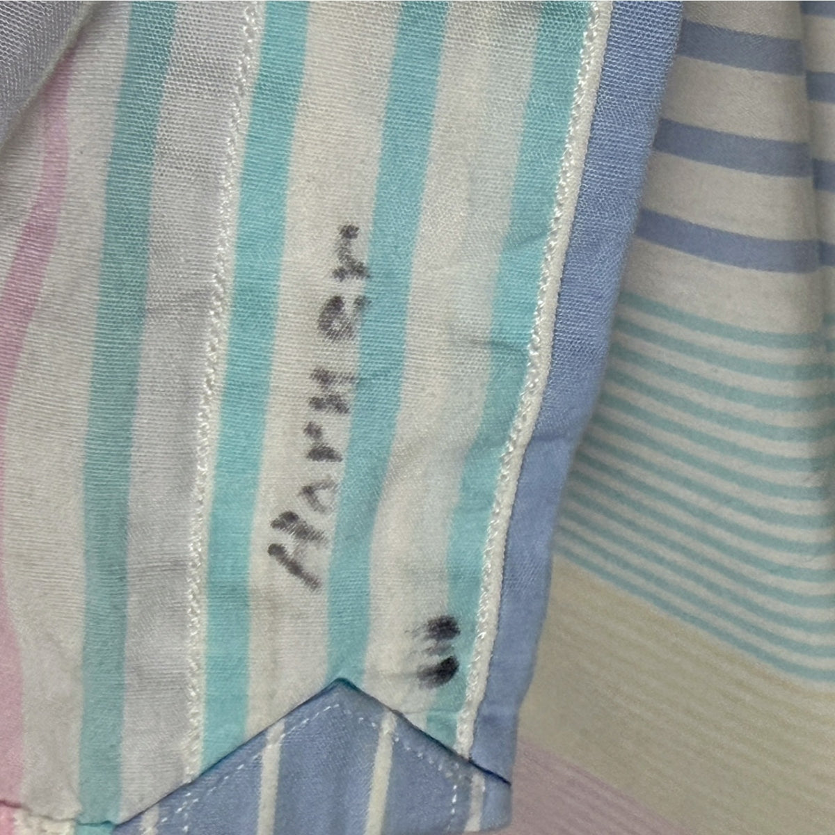 Vintage Polo Ralph Lauren Pastel Striped Men's XL L/S Golf Emblem Tilden Shirt