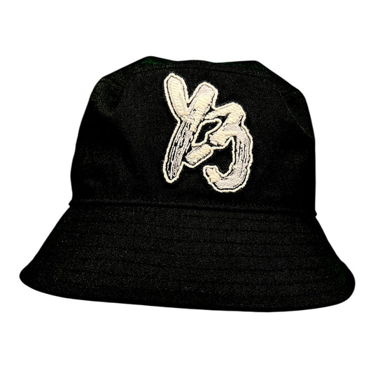 Y-3 Adidas Yohji Yamamoto Monochrome Logo Black Bucket Hat