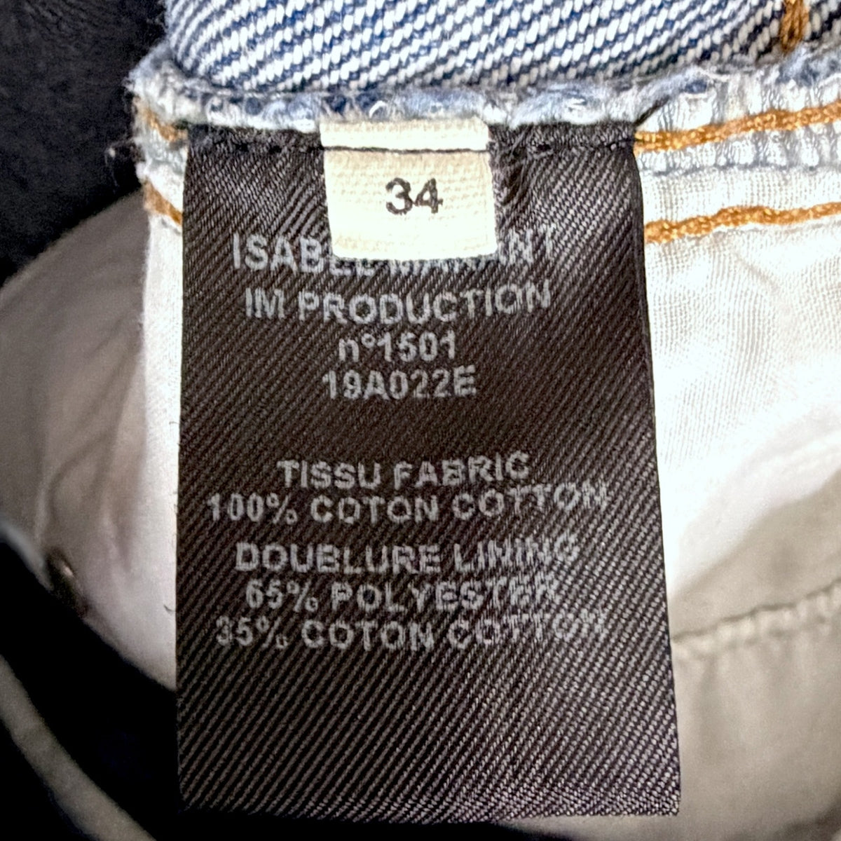 Isabel Marant Etoile Straight Leg High Rise Jeans US 2/4 Light Utility Pockets