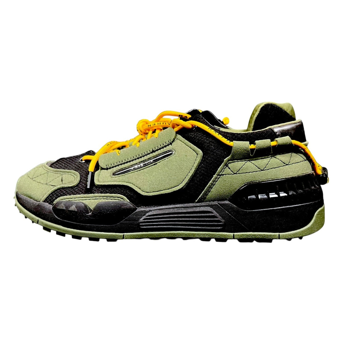Polo Sport Ralph Lauren PS200 Suede Mesh Green Black Sneakers Men's 11.5 NWOT
