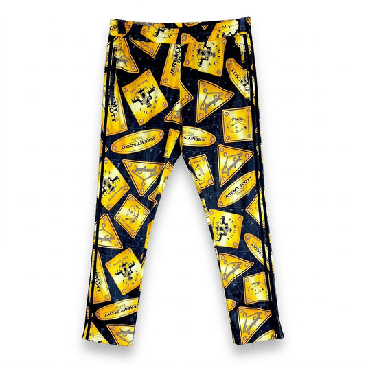 Jeremy Scott x Adidas Gold Plaque Kingsman Track Pants Men's Large $250 Retail