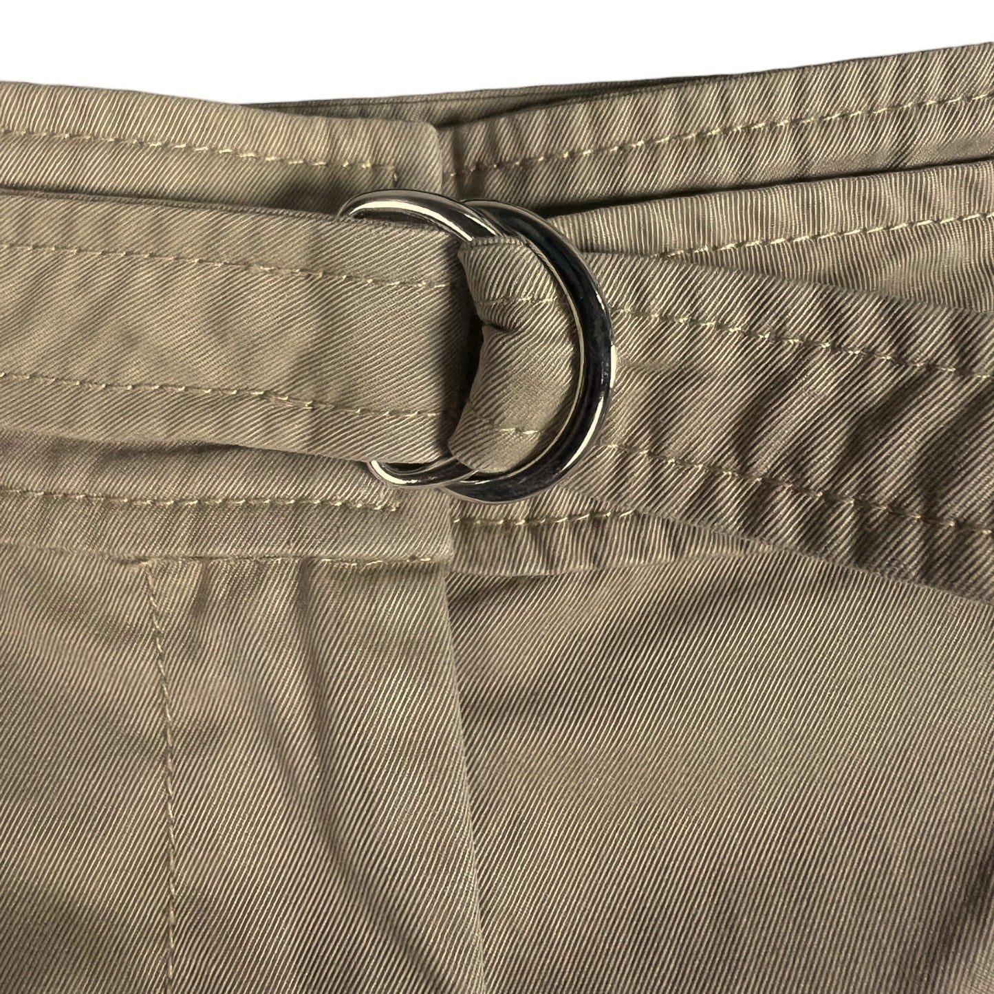 A.P.C. Pleated Belted Straight Leg Khaki Pants EU 36 (US 26/27 Waist)