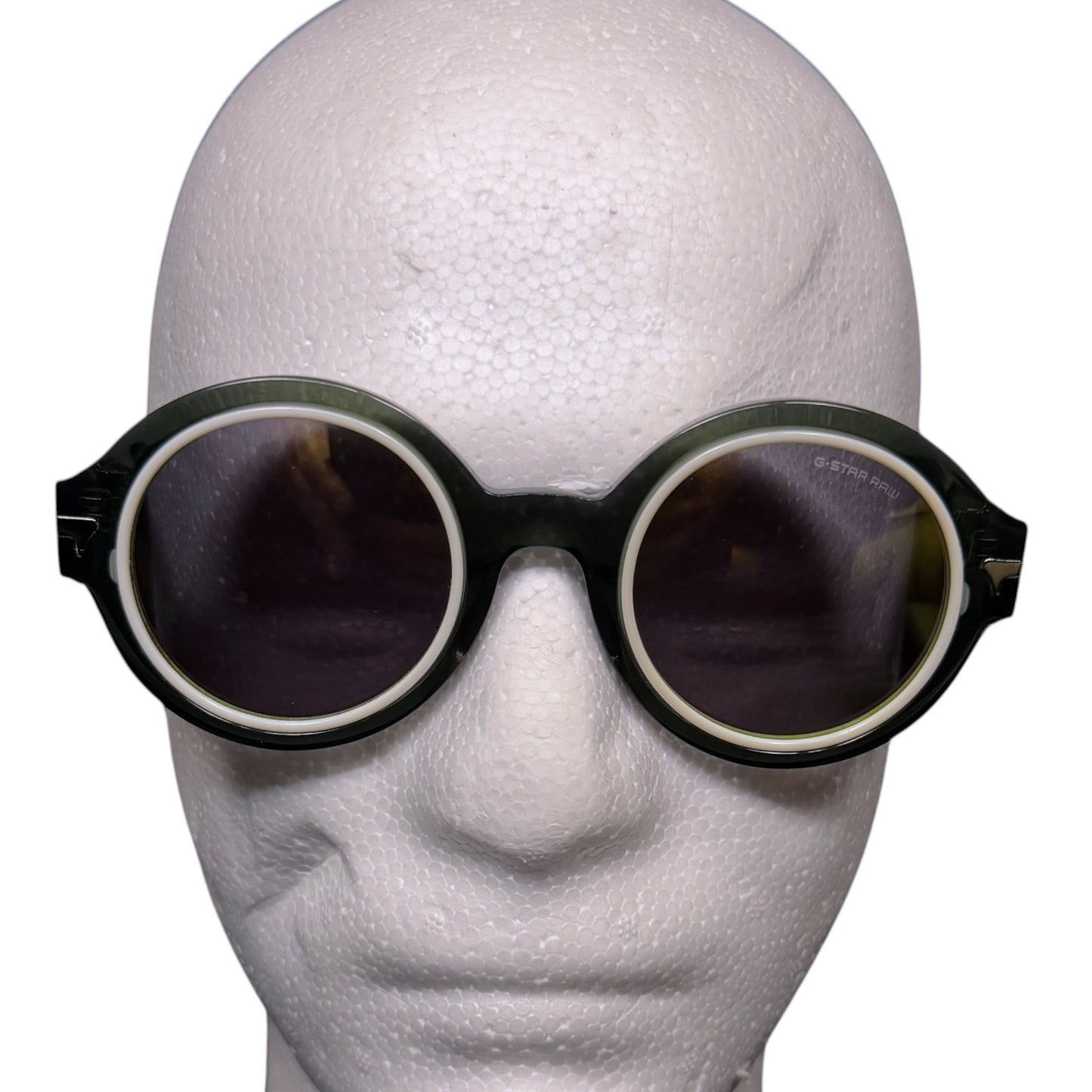 G-Star RAW GS653S Big Booler Wilton GS653S-041 Round Sunglasses Green Gray