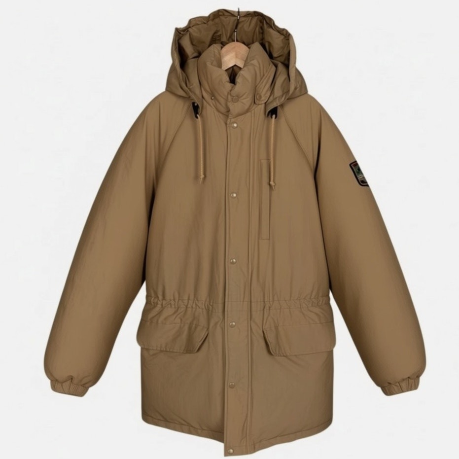 Vintage 1990s Polo Ralph Lauren Mens Med Suicide Hooded Down Puffer Ski Jacket