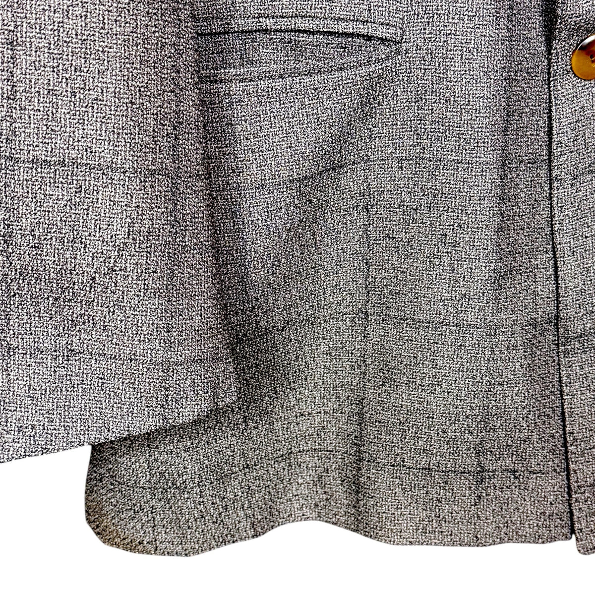 Vintage Canali Proposta Blazer Mens 46R Gray Wool Double Breasted Made in Italy
