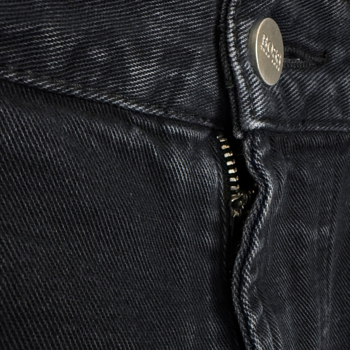 Hugo Boss Jeans Men's 36x30 Black Midnight Blue Hue Denim Alabama Zip Fly Jeans