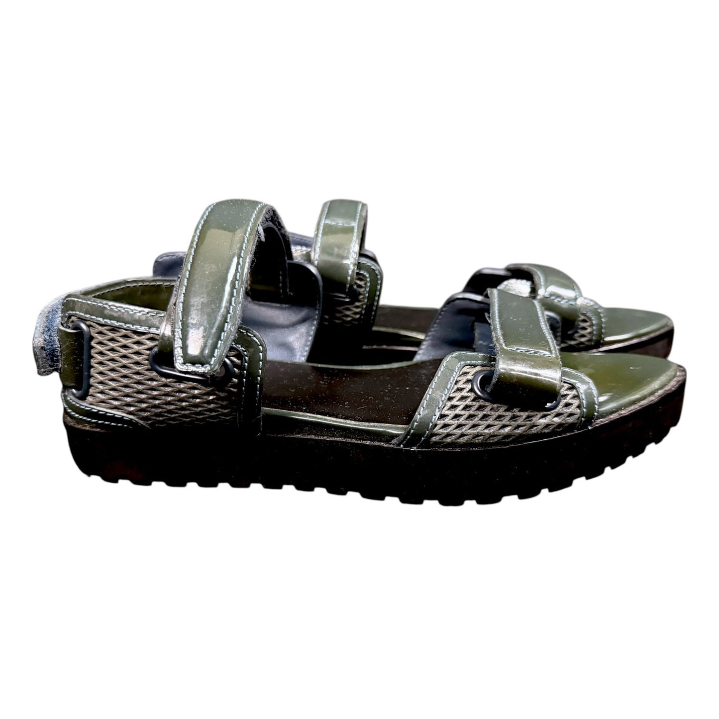 Alexander Wang Dark Green Karlie Sandals - $395 Retail