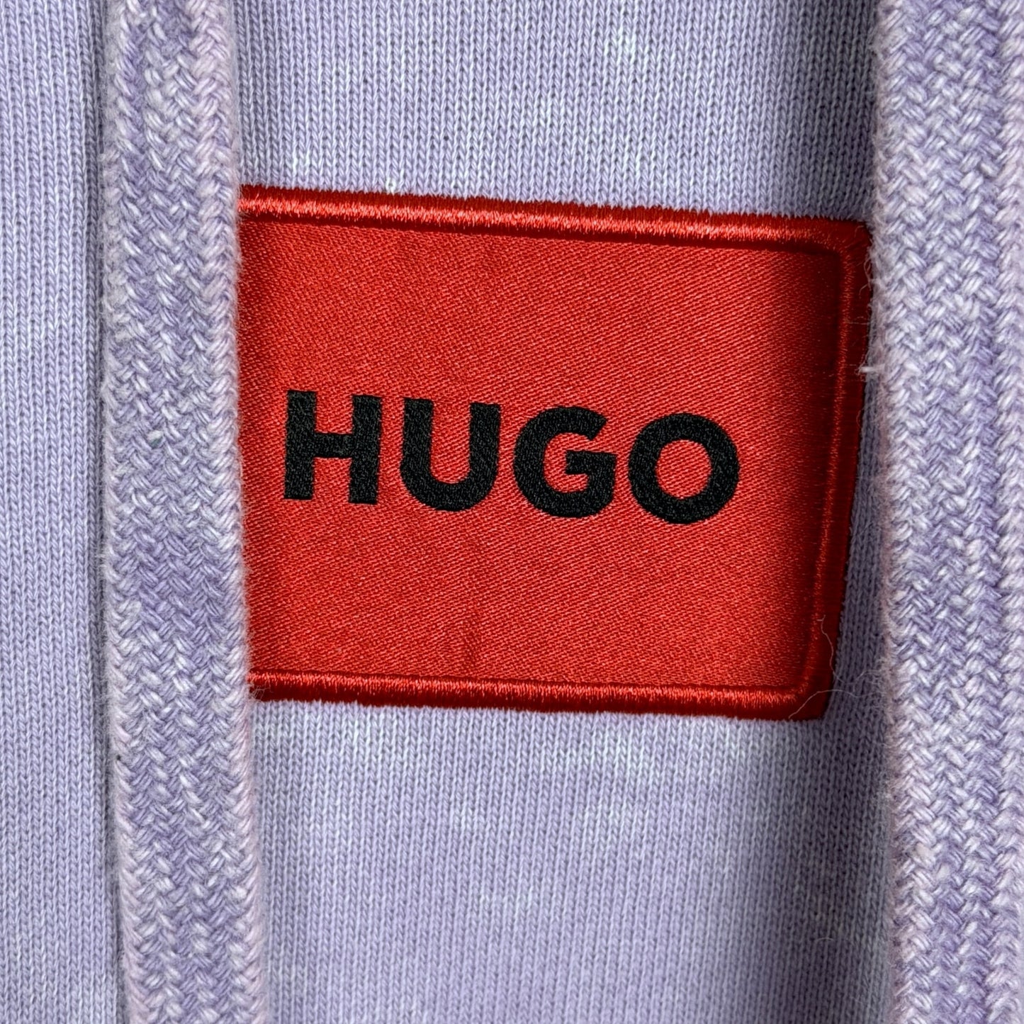 Hugo Boss Men's Large Daratschi Logo Patch Hoodie Light Purple Hoodie $148