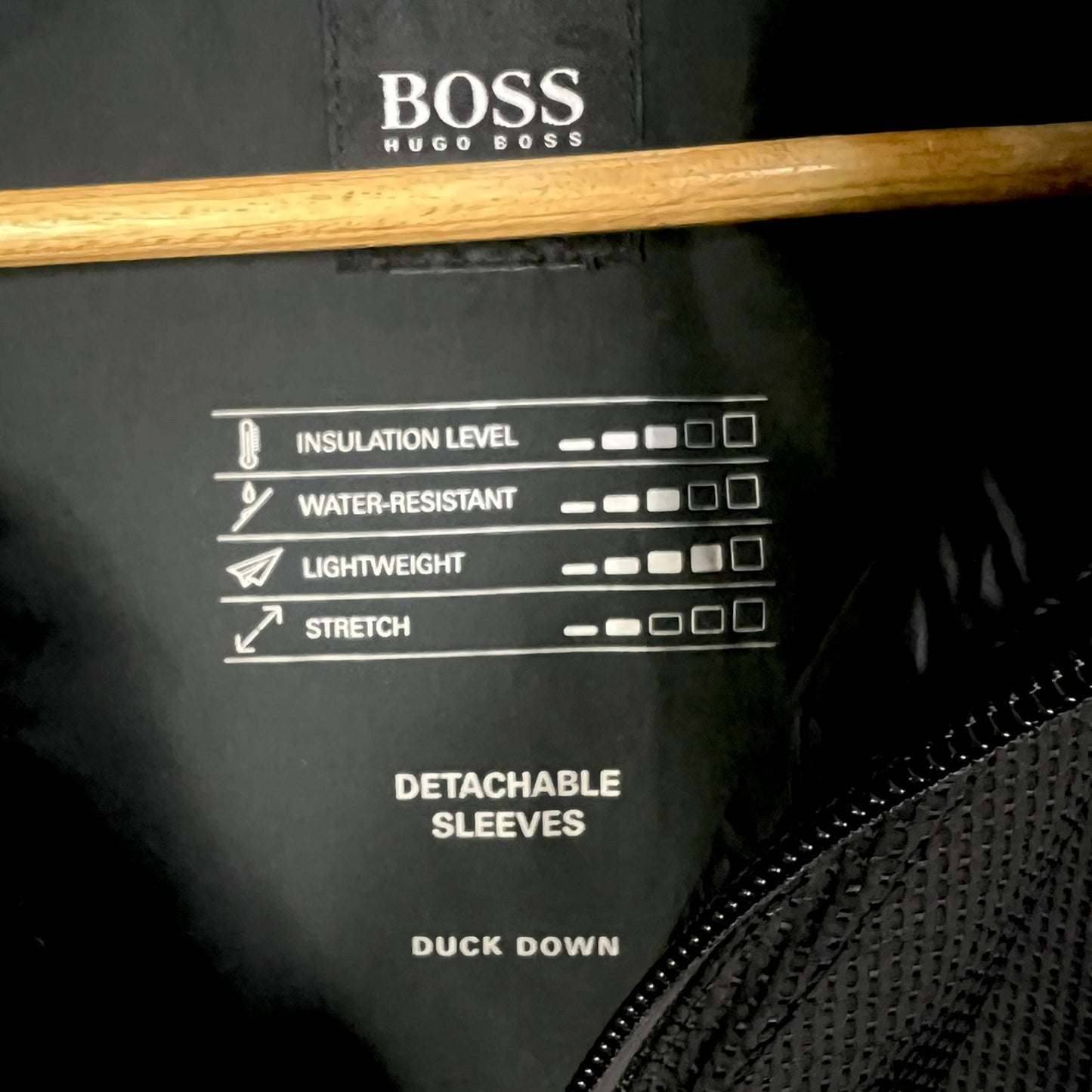 Hugo Boss Duck Down Detachable Sleeves Men's Small Puffer Jacket $549 Retail Lux