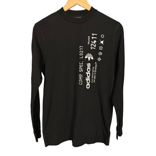 Adidas x Alexander Wang Long Sleeve Black Graphic T-Shirt 2017 Collab US S