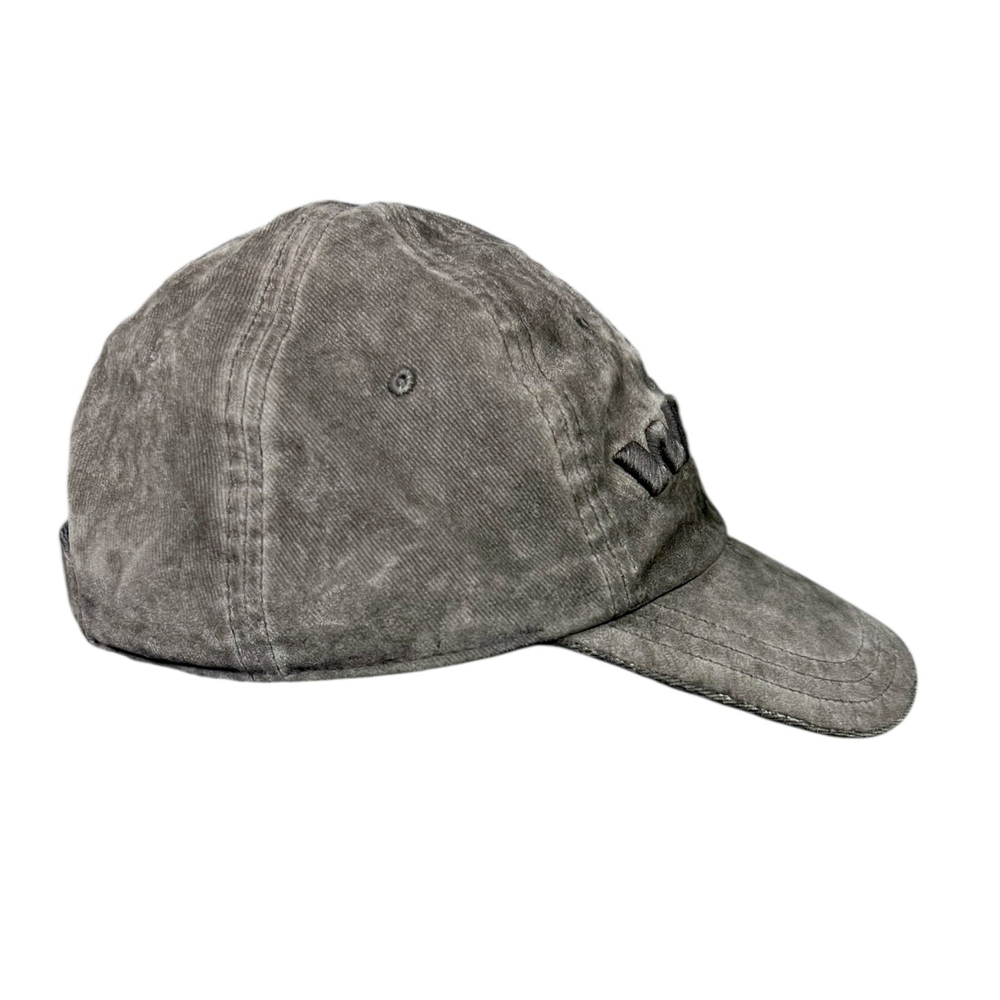 Men's Alexander Wang Gray on Gray Distressed Strapback Hat - Size 4