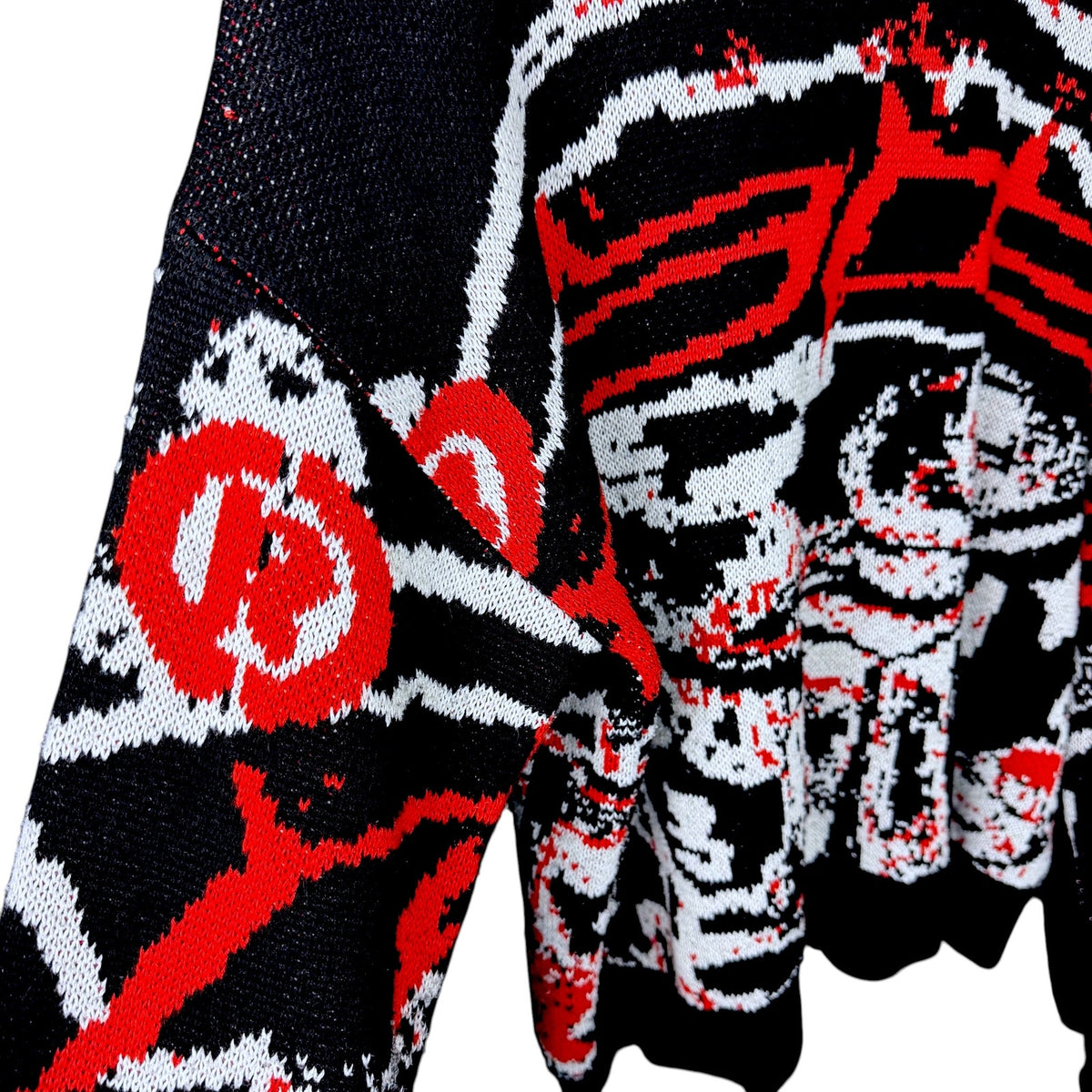 Racer Worldwide RWW Red Black Heavyweight Knit Sweater Men's Medium Streetwear