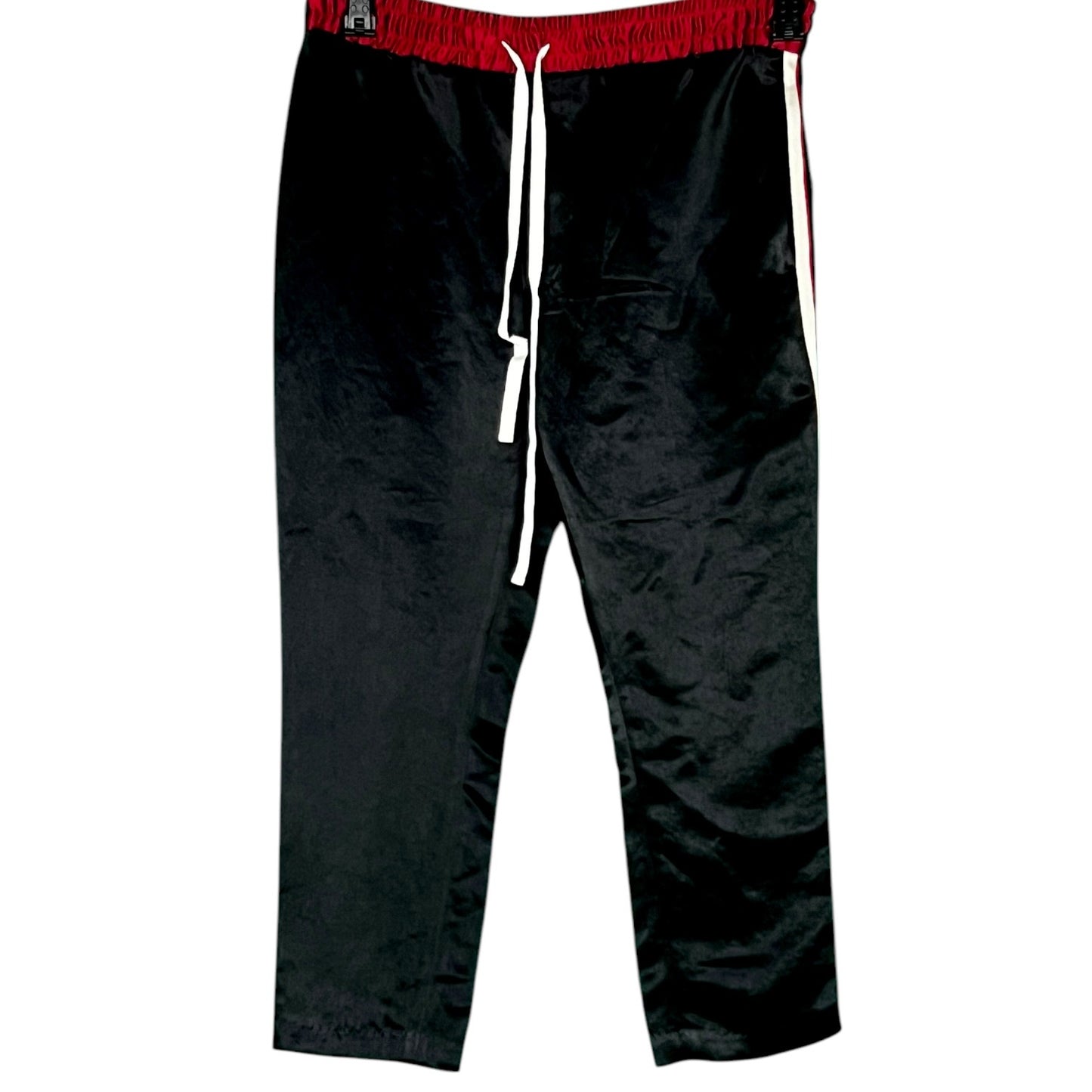 Gucci Black Acetate Jersey Logo Track Pants - $1,100 Retail