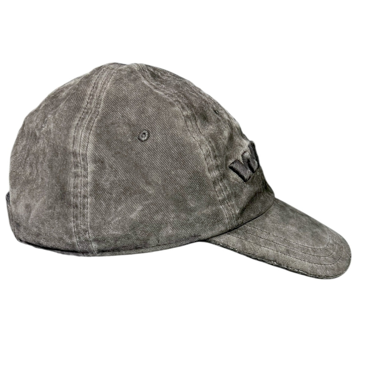 Alexander Wang Dark Gray Distressed Strapback Hat Men's EU 4 Luxury Adjustable