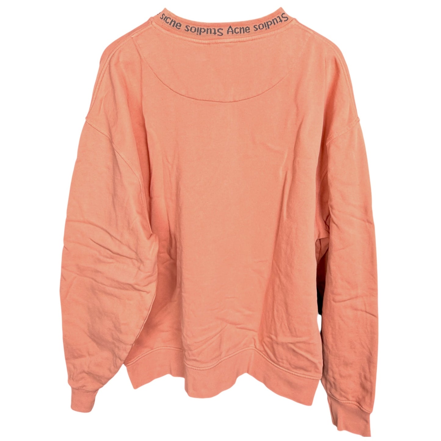 Acne Studios Yana AS Men's XS Ribbed Salmon Russion Dressing Cotton Sweatshirt