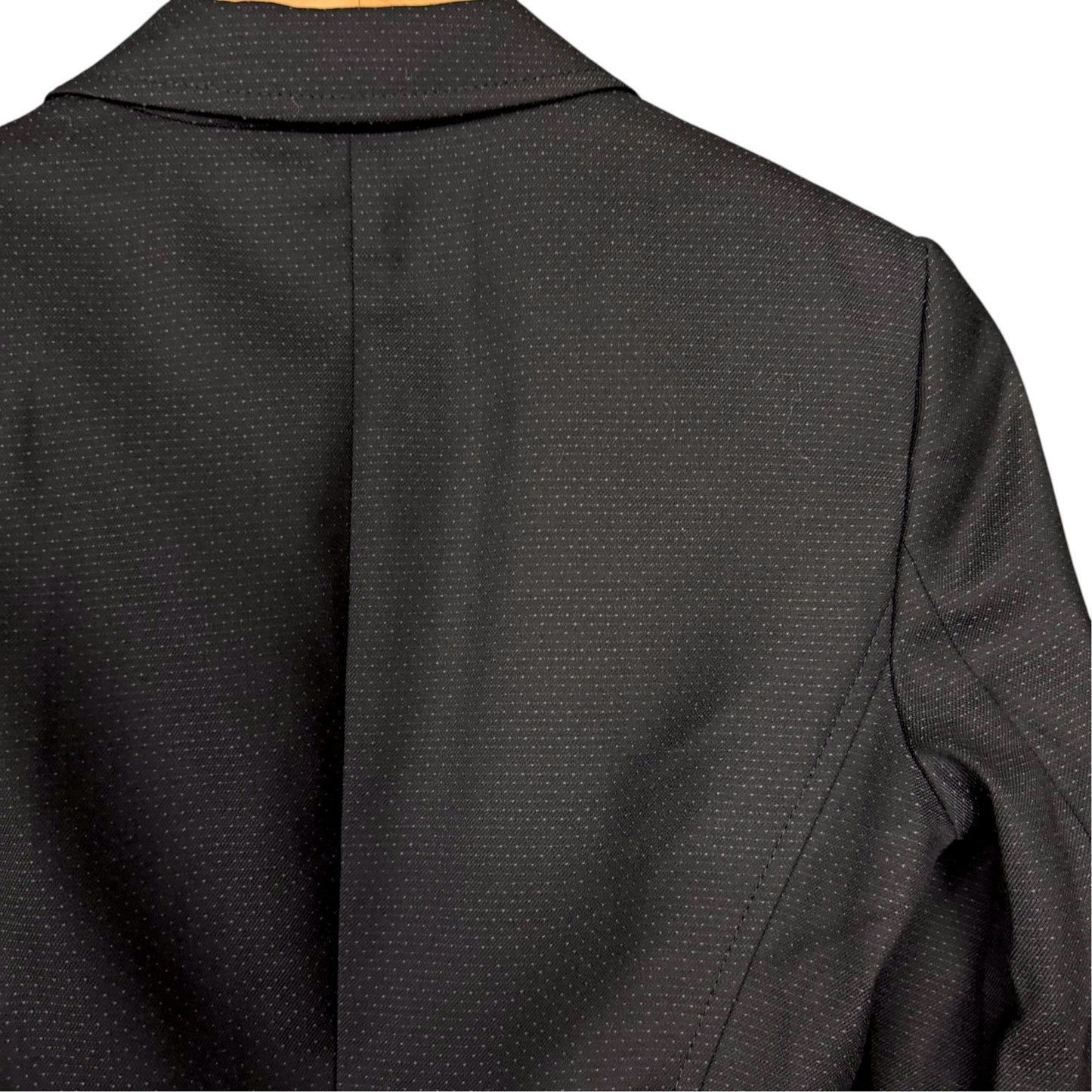 Hugo Boss Women’s XS Black Textured Tailored Blazer Jacket Size Career Office