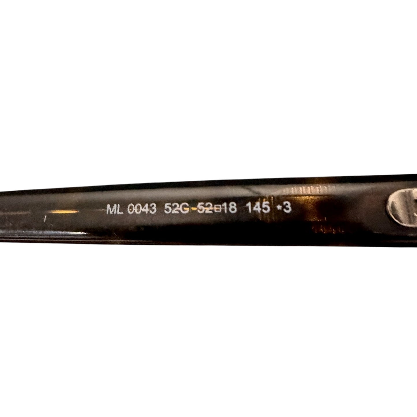 Moncler Dark Havana Brown Tortoise Frame Unisex Sunglasses ML0043 52MM $395