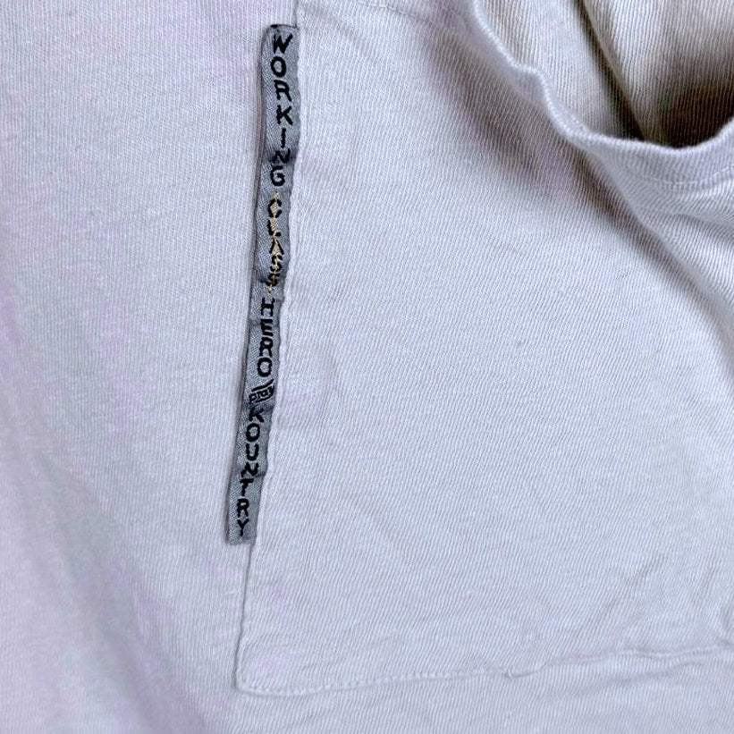 Kapital Kountry Side Pocket Men's Small Natural Cotton T-Shirt Streetwear Japan