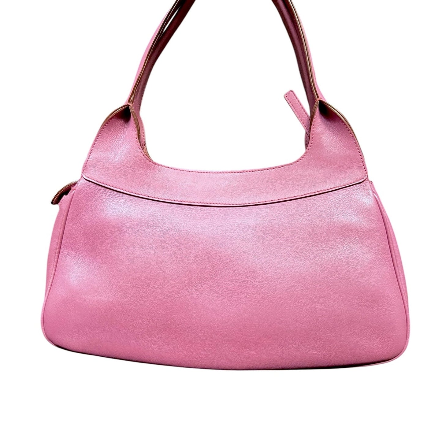 Salvatore Ferragamo Gancini Pink Leather Suede Purse Handbag Lux $2,100 Retail