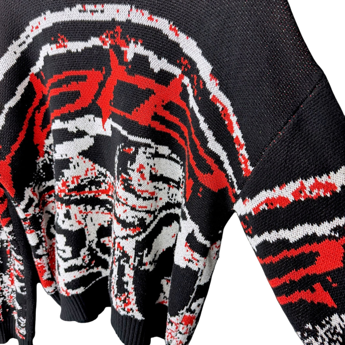 Racer Worldwide RWW Red Black Heavyweight Knit Sweater Men's Medium Streetwear