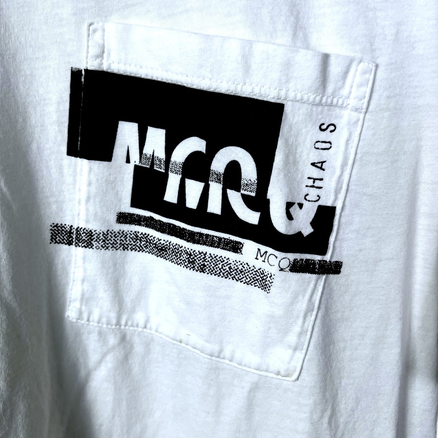 MCQ by Alexander McQueen White Logo Pocket-T - $490 Retail