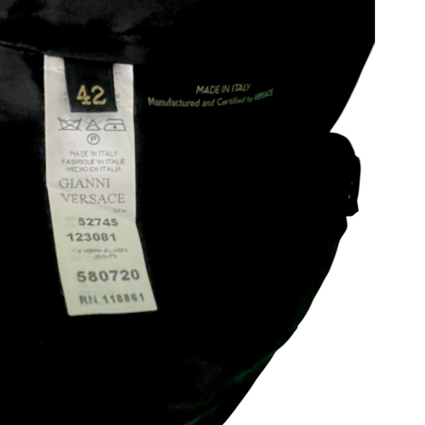 Vintage Gianni Versace Black Nylon Mini Skirt - $495 Retail