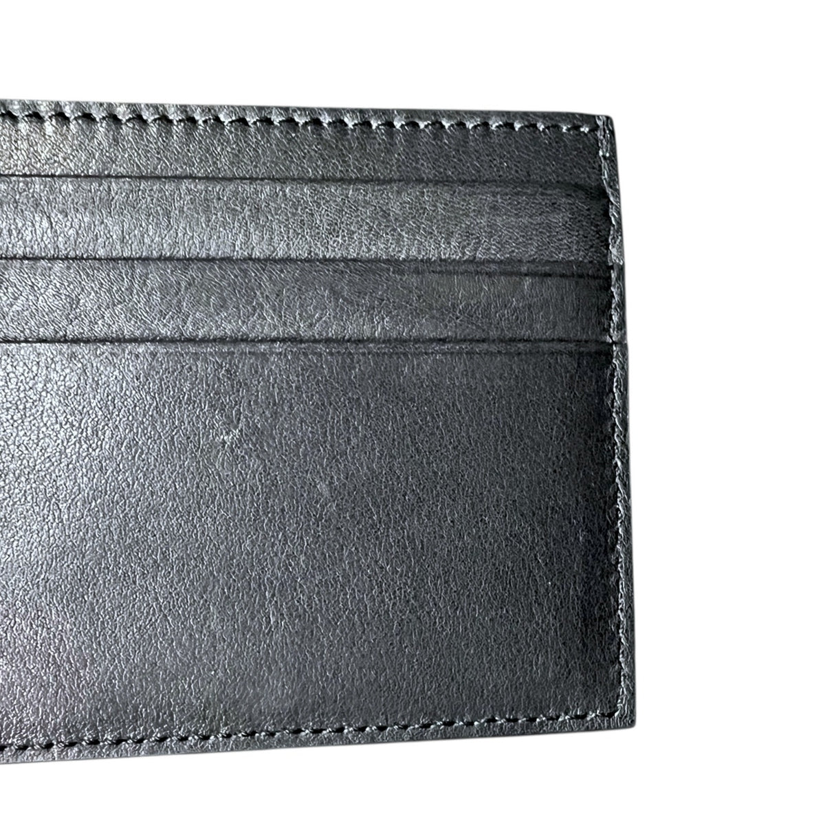 Thom Browne New York Navy Blue Leather Card Case $340 Retail NIB Quiet Luxury