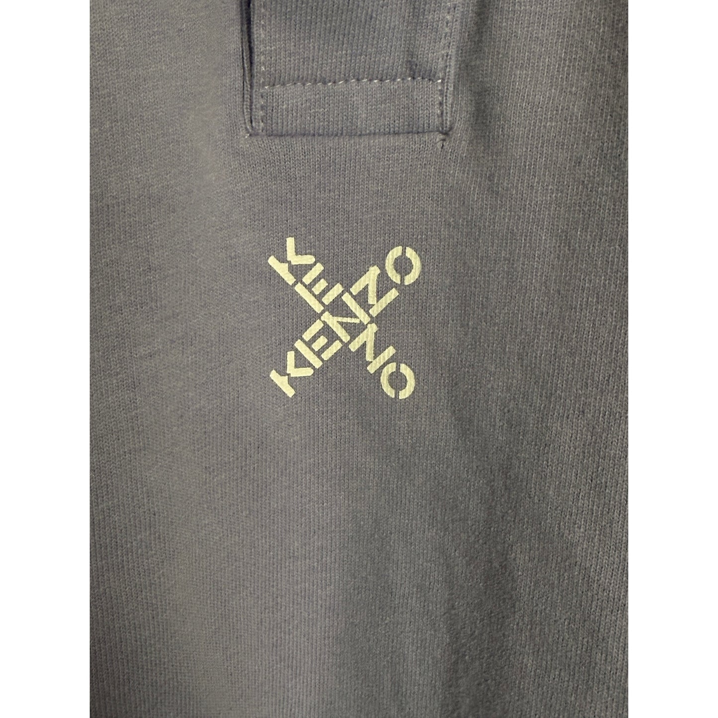 Kenzo Cross Logo Light Purple Men's Polo Shirt Preppy Going Out Size M