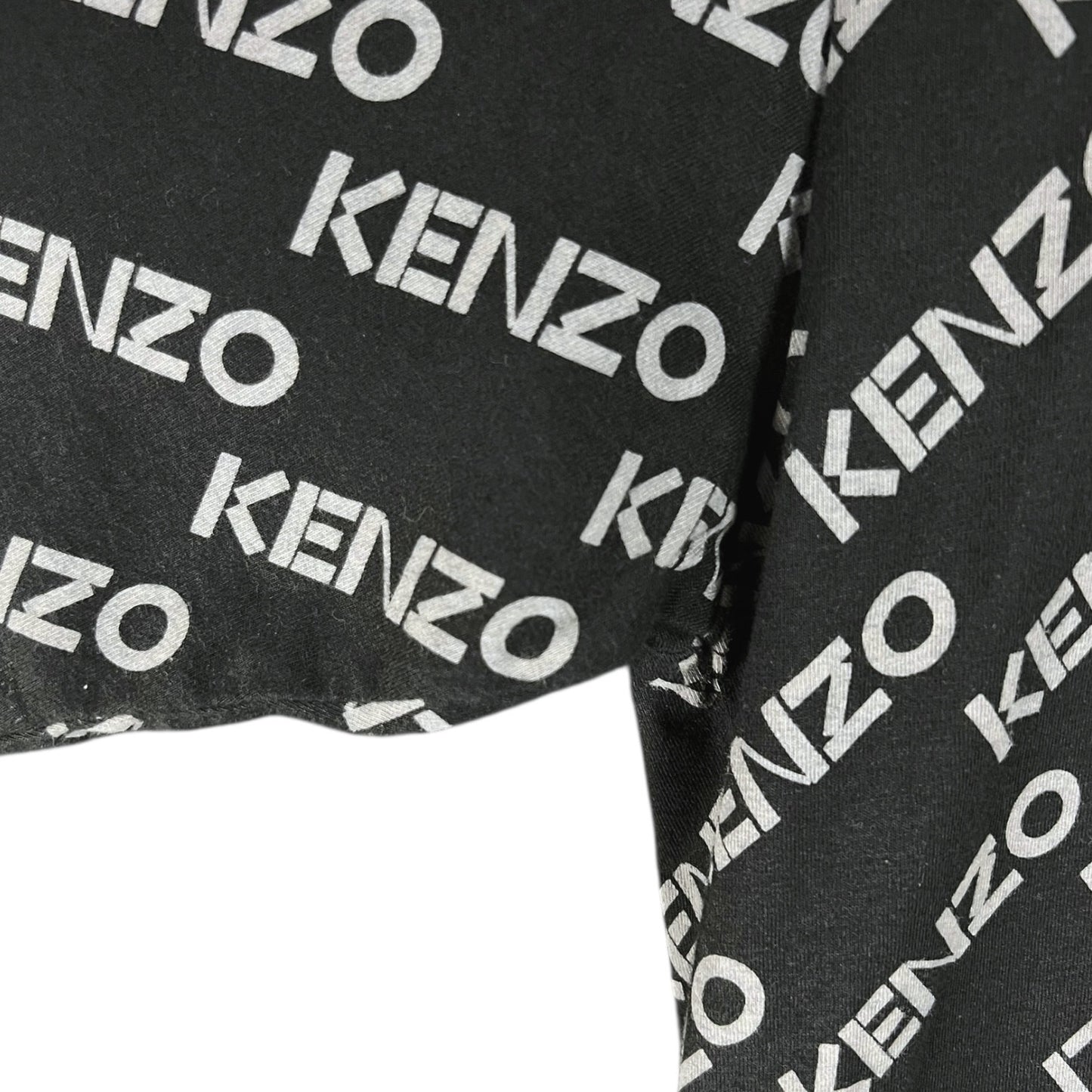 Kenzo Paris Oversize All Over Print Dark Gray & White T-Shirt - $270 Retail