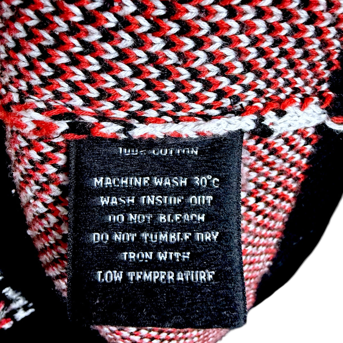 Racer Worldwide RWW Red Black Heavyweight Knit Sweater Men's Medium Streetwear