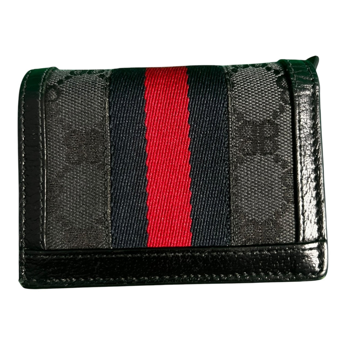 Balenciaga x Gucci Hacker Project BB Canvas Monogram Ophidia Web Black Wallet